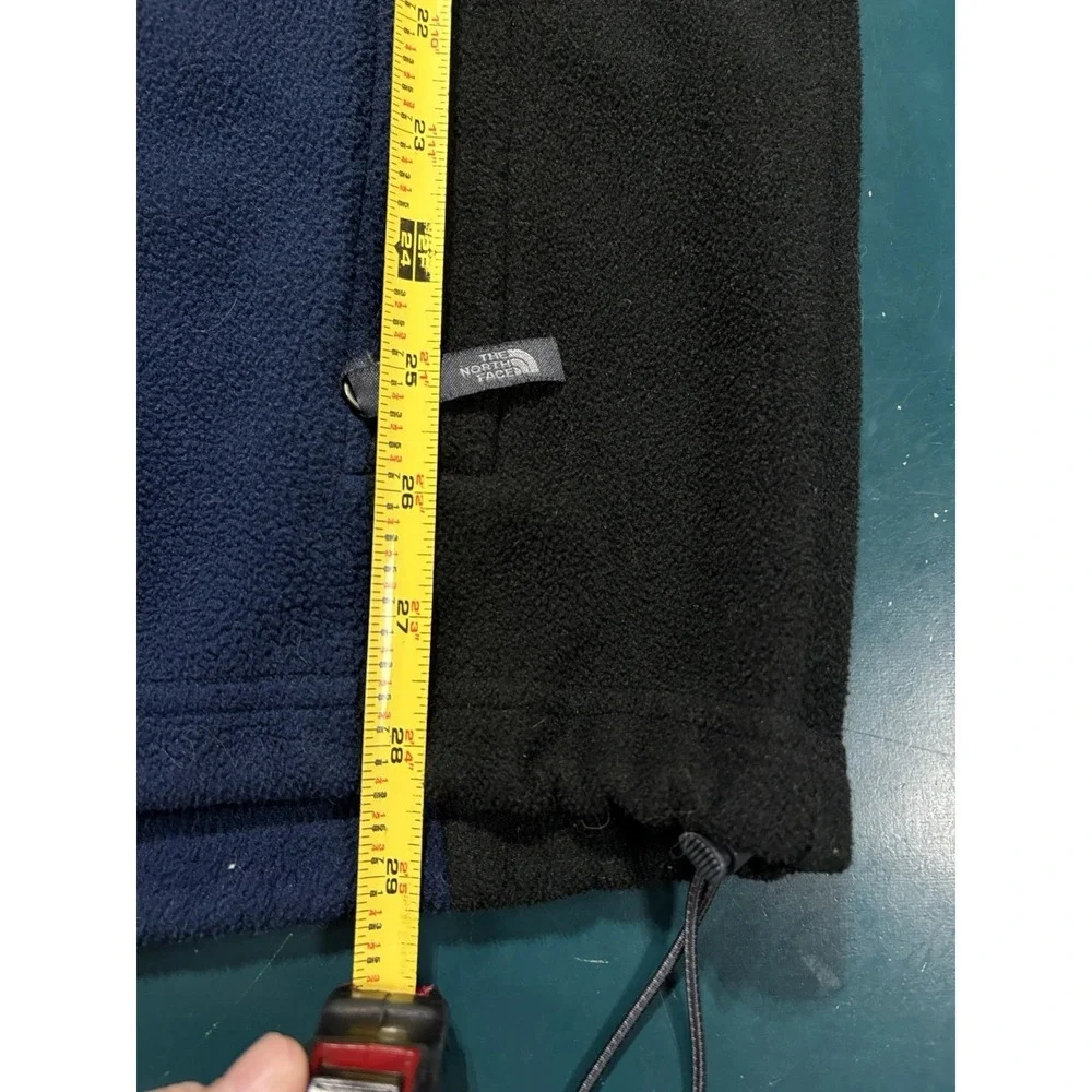 Vintage The North Face Khumbu Jacket Mens Large Navy Black Full Zip Fleece Flaw*
